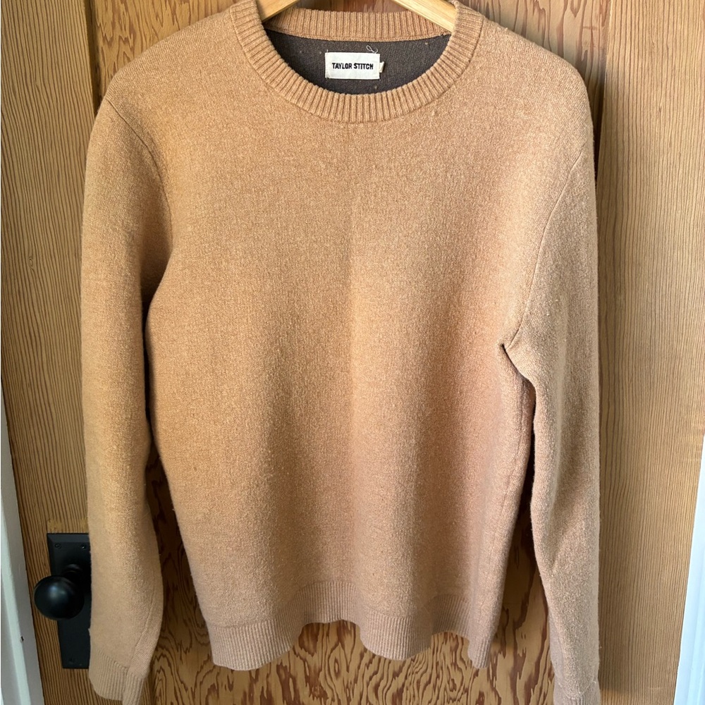 Taylor Stitch Tan Crewneck Sweater